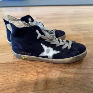 Golden Goose high top navy. Great condition. Size 33